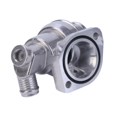 Корпус термостата под 1 датчик с термостатом Ford Transit 2.5 TD 1988-2000